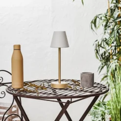 Tafellamp messing incl. LED oplaadbaar met touch dimmer - Renata