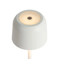 Tafellamp mushroom off-white oplaadbaar incl. laadstation - Raika