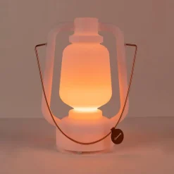 Tafellamp oplaadbaar 30 cm IP44 wit - Storm Small