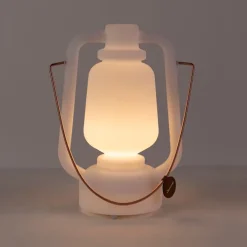 Tafellamp oplaadbaar 30 cm IP44 wit - Storm Small