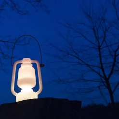 Tafellamp oplaadbaar 30 cm IP44 wit - Storm Small