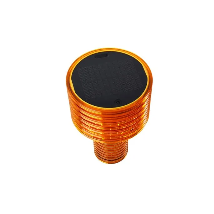 Tafellamp oranje kunststof incl. LED solar oplaadbaar IP44 - Ambar