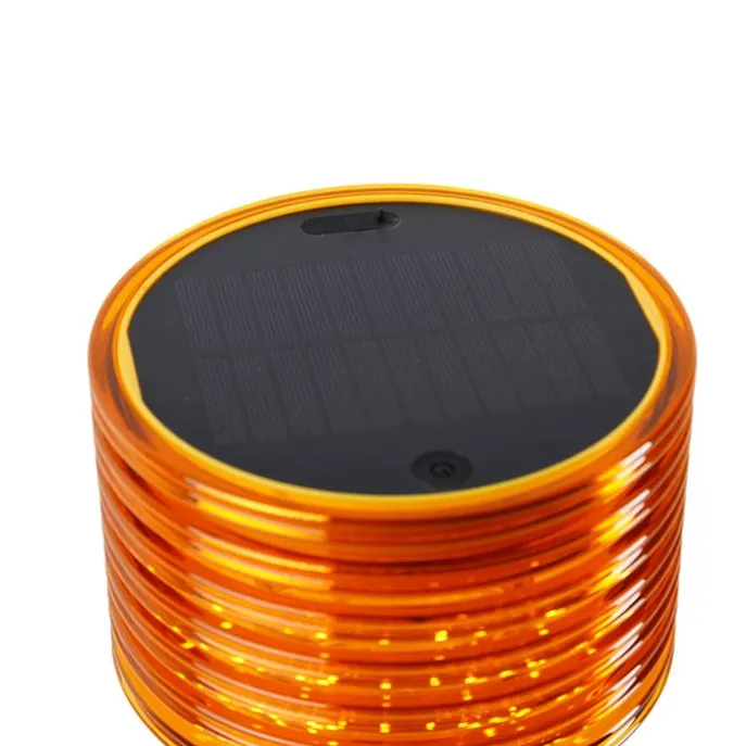 Tafellamp oranje kunststof incl. LED solar oplaadbaar IP44 - Ambar