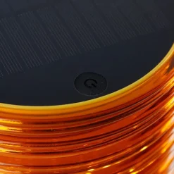 Tafellamp oranje kunststof incl. LED solar oplaadbaar IP44 - Ambar