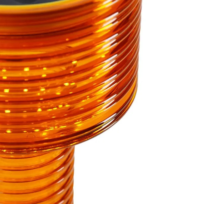 Tafellamp oranje kunststof incl. LED solar oplaadbaar IP44 - Ambar