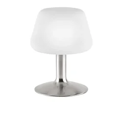 Tafellamp staal met opaal glas incl. LED en touch dimmer - Tilly