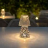 Tafellamp transparant glas incl. LED oplaadbaar IP44 - Lola 20 Lux