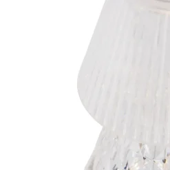 Tafellamp transparant glas incl. LED oplaadbaar IP44 - Lola 20 Lux