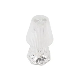 Tafellamp transparant glas incl. LED oplaadbaar IP44 - Lola 20 Lux