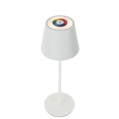 Tafellamp wit incl. LED dimbaar en oplaadbaar RGB IP54 - Murdock