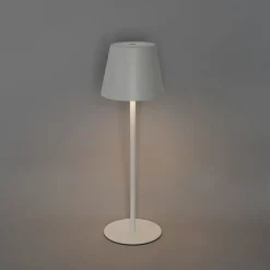 Tafellamp wit incl. LED dimbaar en oplaadbaar IP54 - Murdock