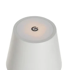 Tafellamp wit incl. LED dimbaar en oplaadbaar IP54 - Murdock