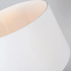 Tafellamp wit met kap wit 35 cm verstelbaar - Parte