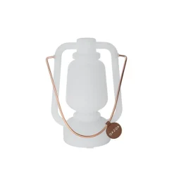 Tafellamp wit oplaadbaar 22 cm IP44 - Storm Mini