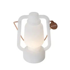 Tafellamp wit oplaadbaar 22 cm IP44 - Storm Mini