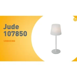 Tafellamp wit oplaadbaar incl. LED en dimmer IP54 - Jude