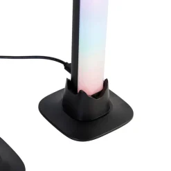 Tafellamp zwart incl. LED met afstandsbediening en RGB - Arnold
