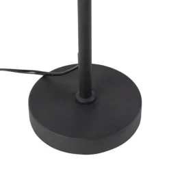 Tafellamp zwart kap zebra dessin 25 cm verstelbaar - Parte