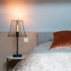 Tafellamp zwart met Granny Frame 30 cm verstelbaar - Parte