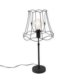 Tafellamp zwart met Granny Frame 30 cm verstelbaar - Parte
