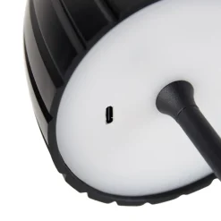 Tafellamp zwart 3-staps dimbaar in kelvin oplaadbaar - Dolce