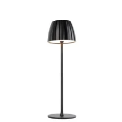 Tafellamp zwart 3-staps dimbaar in kelvin oplaadbaar - Dolce