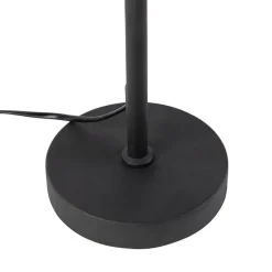 Tafellamp zwart verstelbaar met kap lichtbruin 35 cm - Parte
