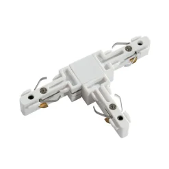 T-Koppelstuk rail wit 1-fase - Slimline
