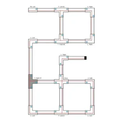 T-Koppelstuk voor 3-fase rail zwart rechts onder - 3-Phase