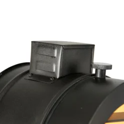 Tripod vloerlamp zwart met hout studiospot - Radient