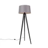 Tripod zwart met linnen kap Donkergrijs 45 cm - Tripod Classic