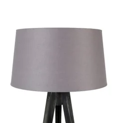 Tripod zwart met linnen kap Donkergrijs 45 cm - Tripod Classic