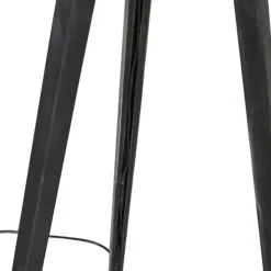 Tripod zwart met linnen kap Donkergrijs 45 cm - Tripod Classic
