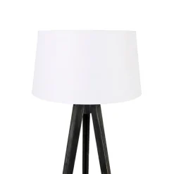 Tripod zwart met linnen kap wit 45 cm - Tripod Classic