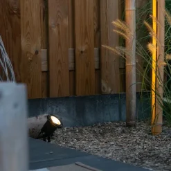 Tuinspot zwart incl. snoer en stekker 200 cm IP65 - Basic