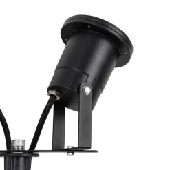 Tuinspot zwart incl. snoer en stekker 2-lichts IP65 - Basic