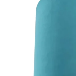 Velours lampenkap blauw 20/20/20 met gouden binnenkant