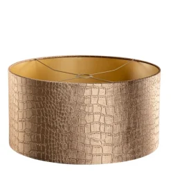 Velours lampenkap krokodil dessin met gouden binnenkant 50/50/25