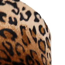 Velours lampenkap luipaard dessin 35/35/20 gouden binnenkant