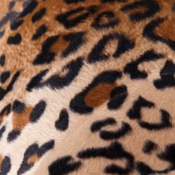 Velours lampenkap luipaard dessin 20/20/20 gouden binnenkant