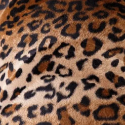 Velours lampenkap luipaard dessin 40/40/40 gouden binnenkant