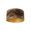 Velours lampenkap luipaard dessin 50/50/25 gouden binnenkant