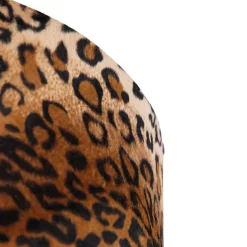 Velours lampenkap luipaard dessin 50/50/25 gouden binnenkant