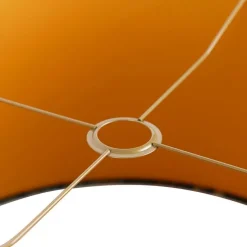 Velours lampenkap pauw groen 50/50/25 gouden binnenkant