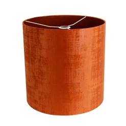 Velours lampenkap rood cilinder 40/40/40