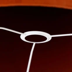 Velours lampenkap rood cilinder 40/40/40