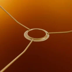 Velours lampenkap rood pauw dessin 40/40/40 binnenkant goud