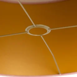 Velours lampenkap roze 50/50/25 met gouden binnenkant
