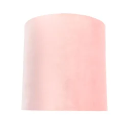 Velours lampenkap roze 40/40/40 met gouden binnenkant