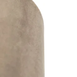 Velours lampenkap taupe 20/20/20 met gouden binnenkant